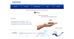 Desktop Screenshot of hidekielectronics.com